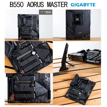  Gigabyte B550 AORUS MASTER Motherboard AM4 128GB DDR4 PCI-E 4.0 M. 2 ATX Overlocking AMD RYZEN CPU AMD B550 Gaming Mainboard AM4