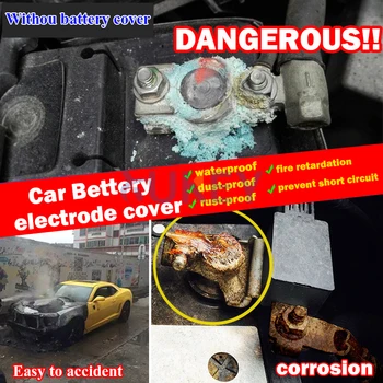  Za Volkswagen VW Tiguan Touran MK2 Teramont Atlas 2016-2018 Baterije Anoda Negativna Elektroda Zaščitnik Terminal Zajema Gumb Obroč