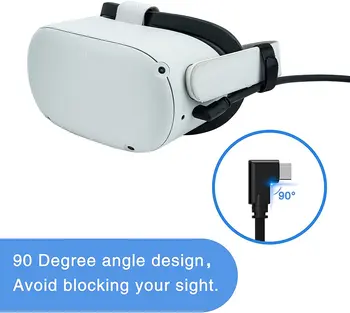  VR Igra & Hitro Polnjenje USB C 3.0 Kabel Združljiv za Quest 2 ali Oculus Prizadevanju za Slušalke na Gaming PC