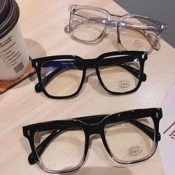  TAKO&EI Moda Kvadratnih Ženske Očala Okvir Retro Kovice Dekoracijo Jasno, Anti-Blu-ray Leče za Očala Moških Optičnih Očal Okvir