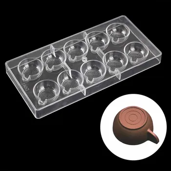  DIY 3D Pokal Obliki Polikarbonatne Čokolade Plesni Sladkarije Hrana Razred Bakeware Pc Čokolada Plesni Jelly Pladenj za Peko Peciva Orodje