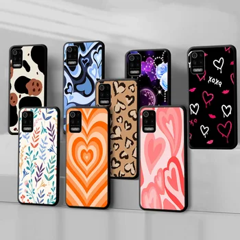  Telefon Primeru Za LG K52 Primeru Srce Ljubezni Kritje Odbijača Za LG K52 K 52 LGK52 Silicij Lupini Moda Cvet Cartoon Živali Srčkan Fundas