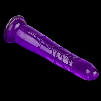  Erotično Mehkega Jelly Vibrator Realne Bullet Vibrator Analni Dildo Trak Na Velik Penis Sesalni Igrače za Odrasle Sex Igrače za Ženske