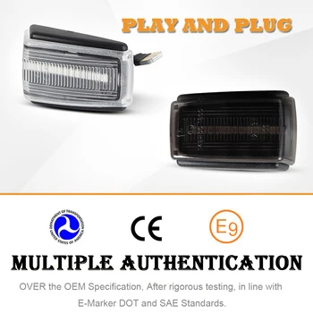  2Pcs Dinamično Amber LED Strani Marker Blinker Vključite Opozorilne Luči za Volvo V40 V70 S40 850 240 740 C70 940 S70 S90 960 Avto Styling