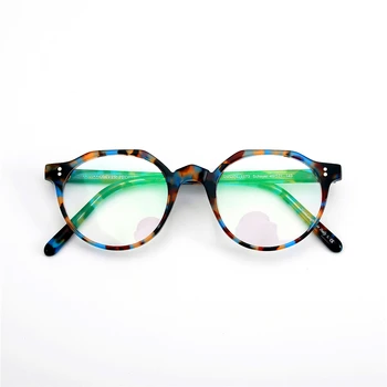  Vintage mešane barve Acetat eyeglass okvir OV5374 edinstveno nepravilne oblike ženske moški očala Posodobi različico za prescrption objektiv