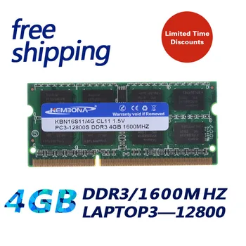 KEMBONA 1,5 V Napetosti Prenosni računalnik / Prenosnik DDR3 4gb 1600mhz PC3-12800 / DDR3 1600MHz PC3 12800 Non-ECC 4GB pomnilnik so-DIMM Memoria Ram