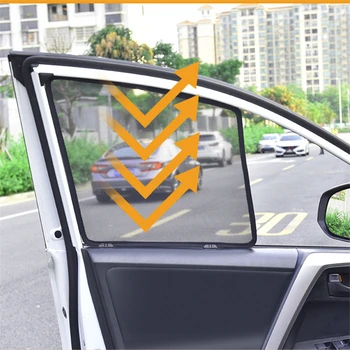  Avto Sonce Odtenek Magnet Okno Dežnik Blokira UV Žarke, Zložljive Očesa sončnega Protector Za Toyota Camry 2018 2019 2020 2021