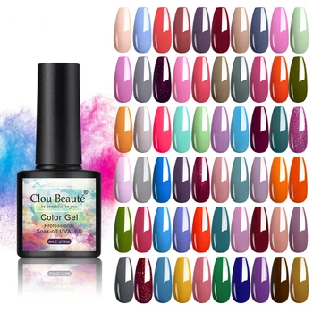  Clou Beaute NOVO 8ML 81 Barve Gel za Nohte, LED Soak Off UV Gel za Nohte Lakiery Hybrydowe Gel lak DIY Nail Art Lak