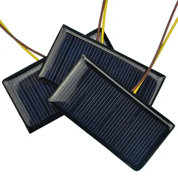  Mini 1 PC Sončne celice 5V 60MA 0,3 W Moč Polnjenje Sončne DIY Baterije za ponovno Polnjenje