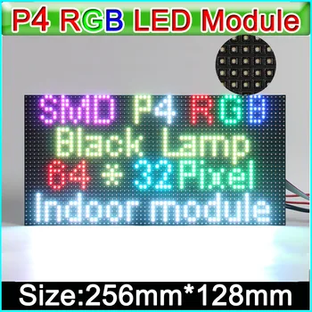  P4 Zaprtih prostorih LED Prikazovalnike Modul 64x32 Slikovnih pik,Full color LED Znaki SMD RGB P4 LED Zaslon Plošče,LED Matriko 256mm*128mm