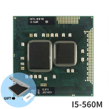  Intel Core i5-560M i5 560M SLBTS 2.6 GHz Dual-Core Quad-Nit CPU Procesor 3W 35W Stojalo G1 / rPGA988A