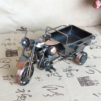  Ročno izdelan kovinski kovinski obroč železa dekoracijo izdelave lep treh kolesih motorno kolo, kovinski obroč figurice Velikonočni