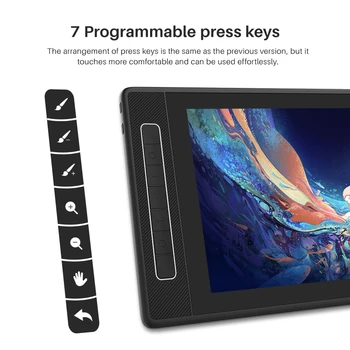  HUION KAMVAS Pro 13 2.5 k Tablet Grafični Zaslon Pero Grafični Prikaz Digitalnih Baterije-Prost Risanje HD Grafični Zaslon