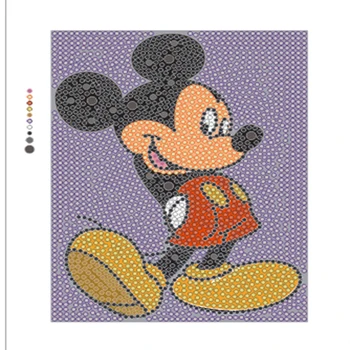  DIY Disney Diamond Slikarstvo za Otroke, Risanka Živali, Število Kit Nosorogovo Vezenje Najboljše Darilo za Otroka Ročno izdelane Umetnostne Obrti