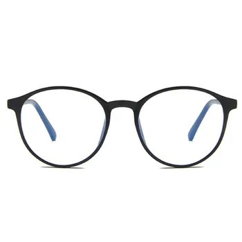  Vintage Anti Modra Svetloba Očala Ženske Pregleden Krog Očal Okvir Moških Računalnik Očala Ravno Ogledalo Očala