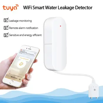  Tuya Pametnega Doma WiFi Smart Vode Detektor Puščanja Vode Alarmni Nivo Vode Alarm Gospodinjski Prekoračitev Opozorila Varnostno Zaščito