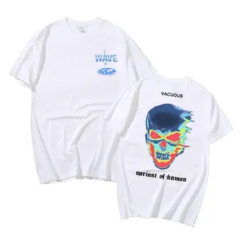  Vroče Prodajo Modne blagovne Znamke Ustvarjalnost Design Okostje Grafični Tshirt Moški Ženske Modni Hip Hop Kratek Rokav Tee Človek Krona T-shirt