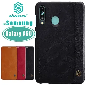  Za Samsung Galaxy A60 Primeru NILLKIN Qin Poslovanja Flip Usnjena torbica Reža za Kartico Zadnji Pokrovček za Samsung Galaxy A60 Primeru Telefon