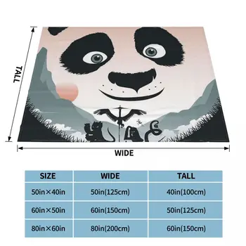  Kung Fu Panda Odeje Coral Runo Plišastih Dekoracija Spalnica Posteljnina Kavču Bedspread