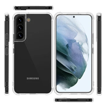 Zaščito pred padcem Prilagodljiv Jasno Primeru Telefon za Samsung Galaxy S22 Ultra S20 Plus S21 FE 5G S 22 Prah Dokaz Kritje Fundas