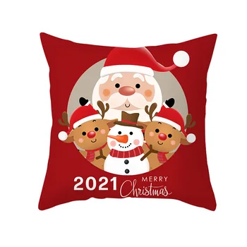  Božič blazino kritje breskev kože natisnjeni risanka Santa Claus serije kavč, blazine pokrov