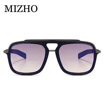  MIZHO Vroče Tony Stark Kvadratnih sončna Očala Moške blagovne Znamke Oblikovalec Retro Gradient Celotno Očala Ženske Odtenki Očala Oculos de sol UV400