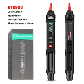  MT007 Pro 3 v 1 Pero-tip Digitalni Multimeter True RMS Multimeter + Napetost test pero + Fazi Zaporedij Meter Barvni Zaslon