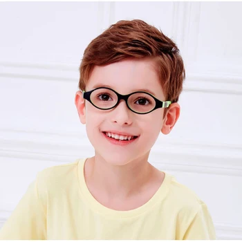  SECG Srčkan Krog Optičnih Očal Okvir Soft Fleksibilno Silikonsko Otroci Očala Pregleden Otrok Okvir Očala Očala