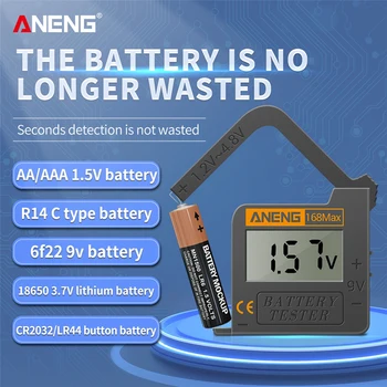  ANENG 168Max Digitalni Litij-Zmogljivost Baterije LCD Tester za Baterije Napetost Digitalni Tester za Litijeve Baterije Zmogljivosti Diagnostično Orodje
