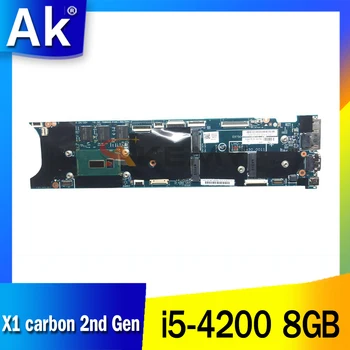  Novi Lenovo ThinkPad X1 carbon 2. Gen Prenosni računalnik z Matično ploščo Mainboard W8P i5-4200 8GB FRU 00UP971 04X5586 00HN775 04X6403 00HN763