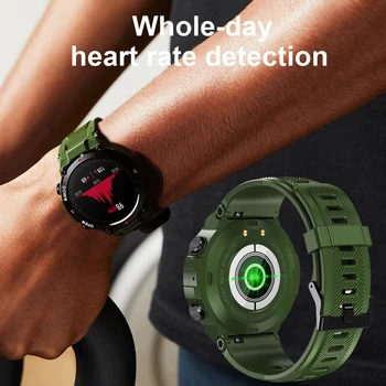  K22 Pametno Gledati Za Moške na Prostem, Digitalna Ura, Šport Smartwatch BT Klic Tracker Srčni utrip Glasbe Krog Ure 400mAh Baterije