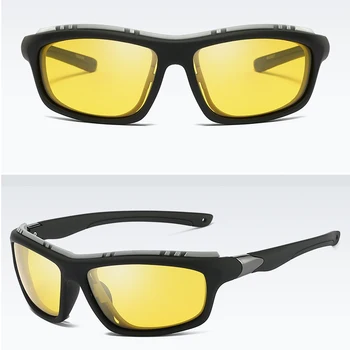  Nove Športne Polarizirana sončna Očala ,Black Night Vision Kolesarska Očala za Sonce Vetrobransko steklo TAC Zrcalni Objektiv Tovarne Debelo HS5327
