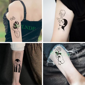  Začasni Tattoo Nalepke nastavite Seksi Dekle Ljubezen Srce Vzorci Tattoo Flash Tatto Ponaredek Nepremočljiva Nalepke za Moške, Ženske, Dekleta 30 Kosov