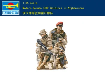  Prvi trobentač deloval Model 00421 1/35 Sodobnih nemških Vojakov ISAFA v Afganistanu plastični model komplet