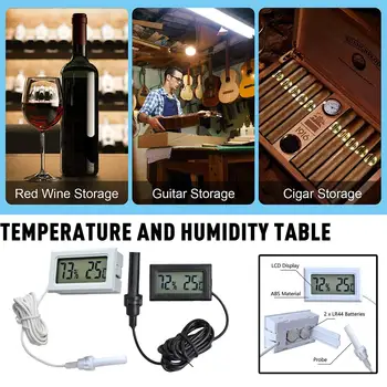  Mini Digitalni LCD Senzor Temperature Tester Vlažnost Merilnik Termometer, Higrometer Merilnik Vodotesna Sonda za vsako.
