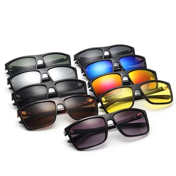  Klasična sončna Očala Za Moške blagovne Znamke Kvadratnih Očala Moški Vožnje Premaz sončna Očala UV400 Sunglass Odtenki gafas de sol