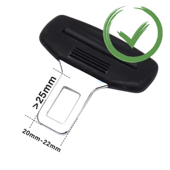  Univerzalni varnostnega Pasu Extender Jekla Safety Belt Sponke za 20-22 MM Jezika Avtomobilski Sedež Pasom Razširitev Plug Sponko varnostnega pasu Posnetek