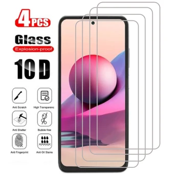  4PCS Zaščitno Steklo Za Xiaomi Redmi Opomba 10 9 8 7 Pro Opomba 9S 8T 5 6 Pro Screen Protector Za Redmi 9 9A 9C člen 8A, 7A, 8 7 Stekla