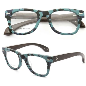  Vintage Ženske Lesena Očala Okvirji Moških Lesa Eyeglass Okvirji Recept Modi Krog Polno Platišča Retro Camo Optičnih Očal