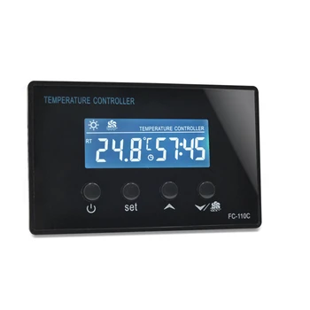  FC-110C 230V10A LCD Mini Savna Soba Foot Spa Digitalni Temperaturni Regulator S Odštevalnik časa Regulator Termostat
