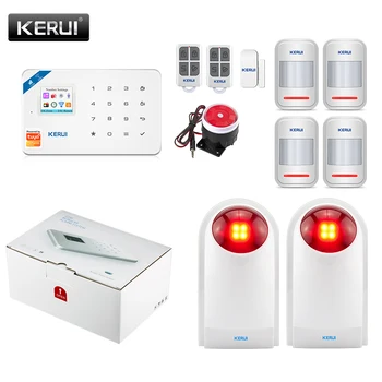  KERUI W181 Tuya APP Nadzor Smart Wireless WiFi GSM Alarmni Sistem Home Security Alarmni Sistem Low Battery Opomnik Časovne Funkcije