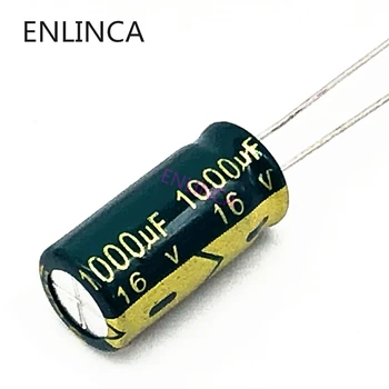  40pcs/veliko P92 1000uf16V Nizko ESR/Impedanca visoko frekvenco aluminija elektrolitski kondenzator velikosti 8*16 16V 1000uf 20%