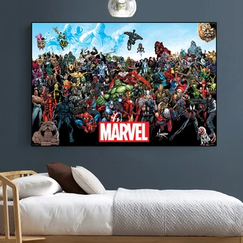  Vse Superheroj Platno Slikarstvo Spiderman Zdravnik Čudno Plakat In Tiskanje Wall Art Dnevna Soba Dekoracijo Doma