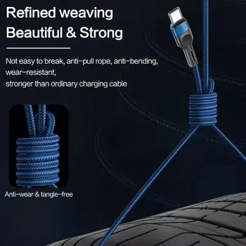  60 W USB C do USB Tip C Kabel za MacBook Pro Hitro Polnjenje 4.0 PD 5A Hitro Polnjenje za Samsung Xiaomi mi 10 Polnjenje Kabel 1/2M